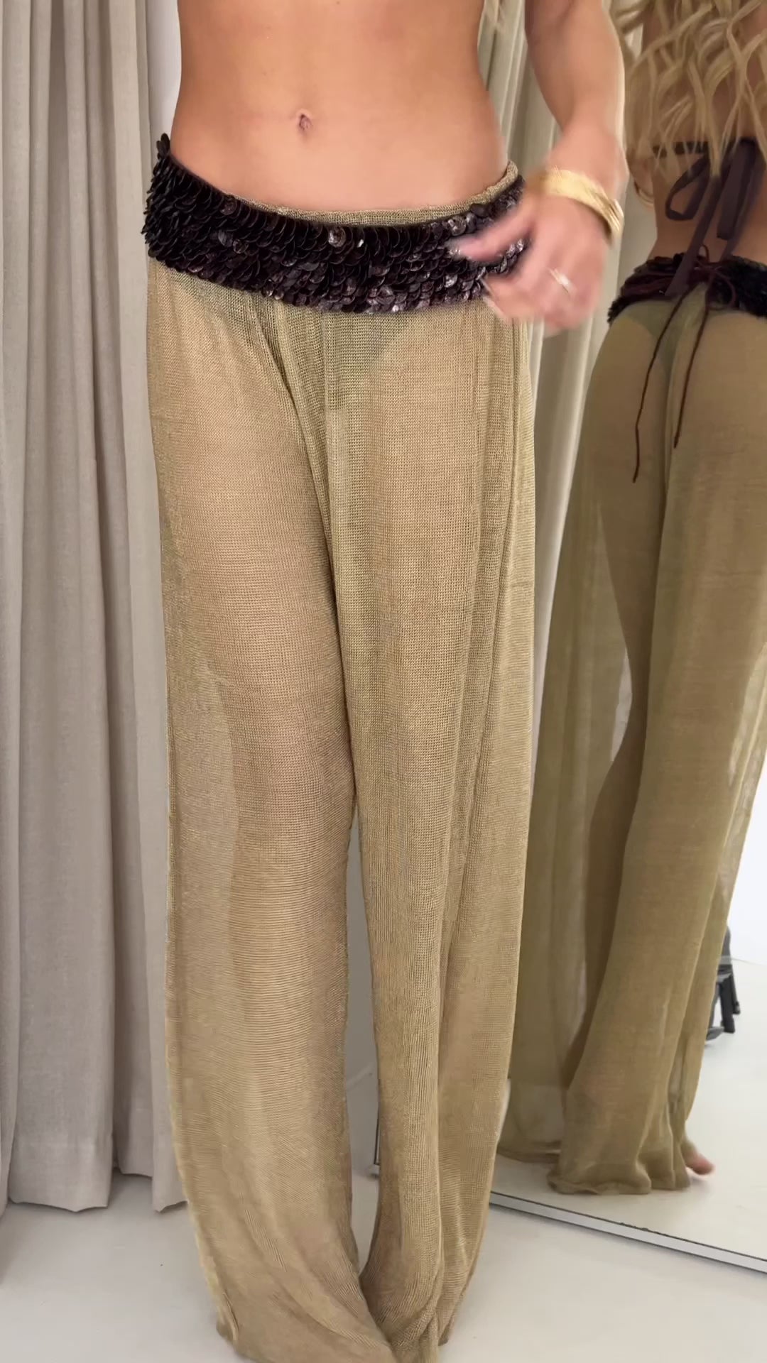 Brown Shell belt - IN STOCK